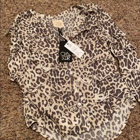 Chaser leopard print blouse - Picture 3 of 5